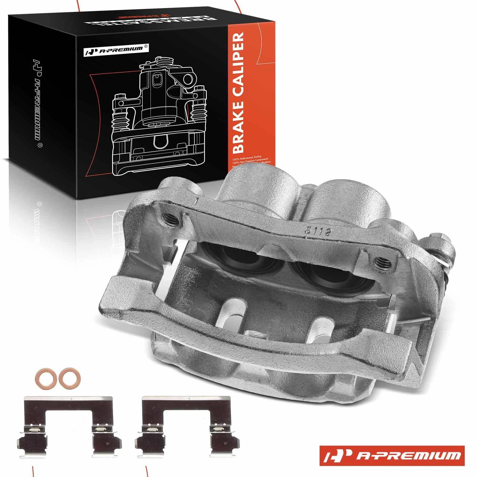 Front Right Brake Caliper with Bracket for Nissan Titan (2008–2015, 2017–2024)