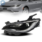 Headlamp for Chrysler 200 (2016-2017) Halogen Left Clear Lens
