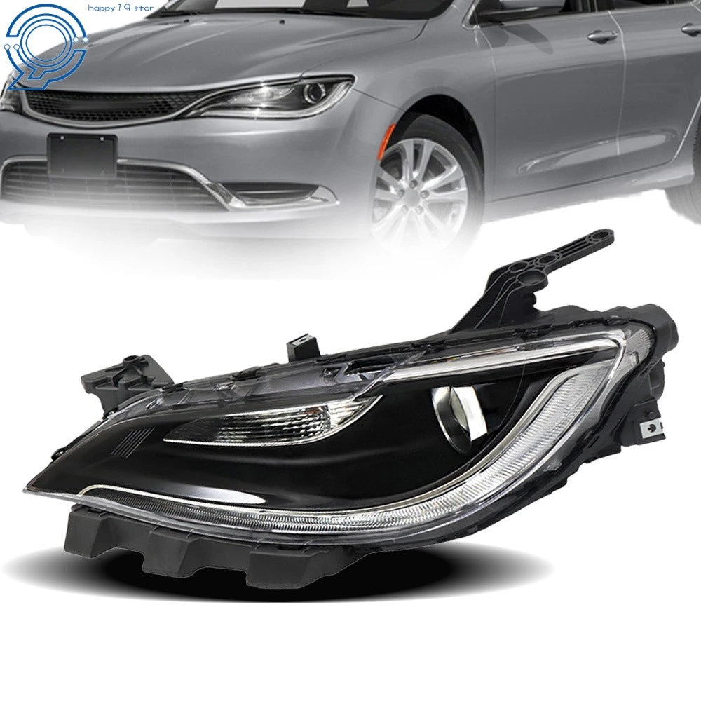 Headlamp for Chrysler 200 (2016-2017) Halogen Left Clear Lens
