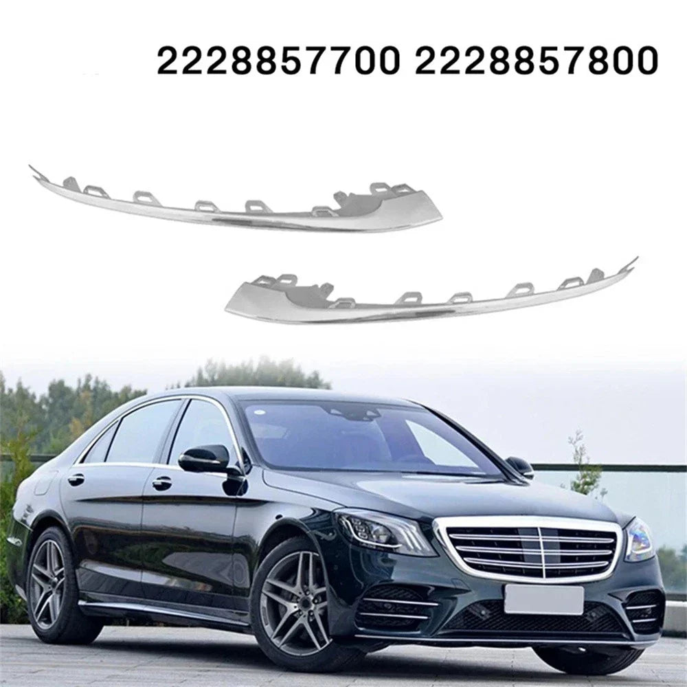 Front Bumper Lower Molding Trims for Mercedes-Benz W222 S450/560 (2018-2020)