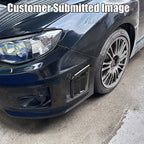 Gloss Black Front Bumper Side Air Vent Cover for Subaru STI WRX (2008–2014)