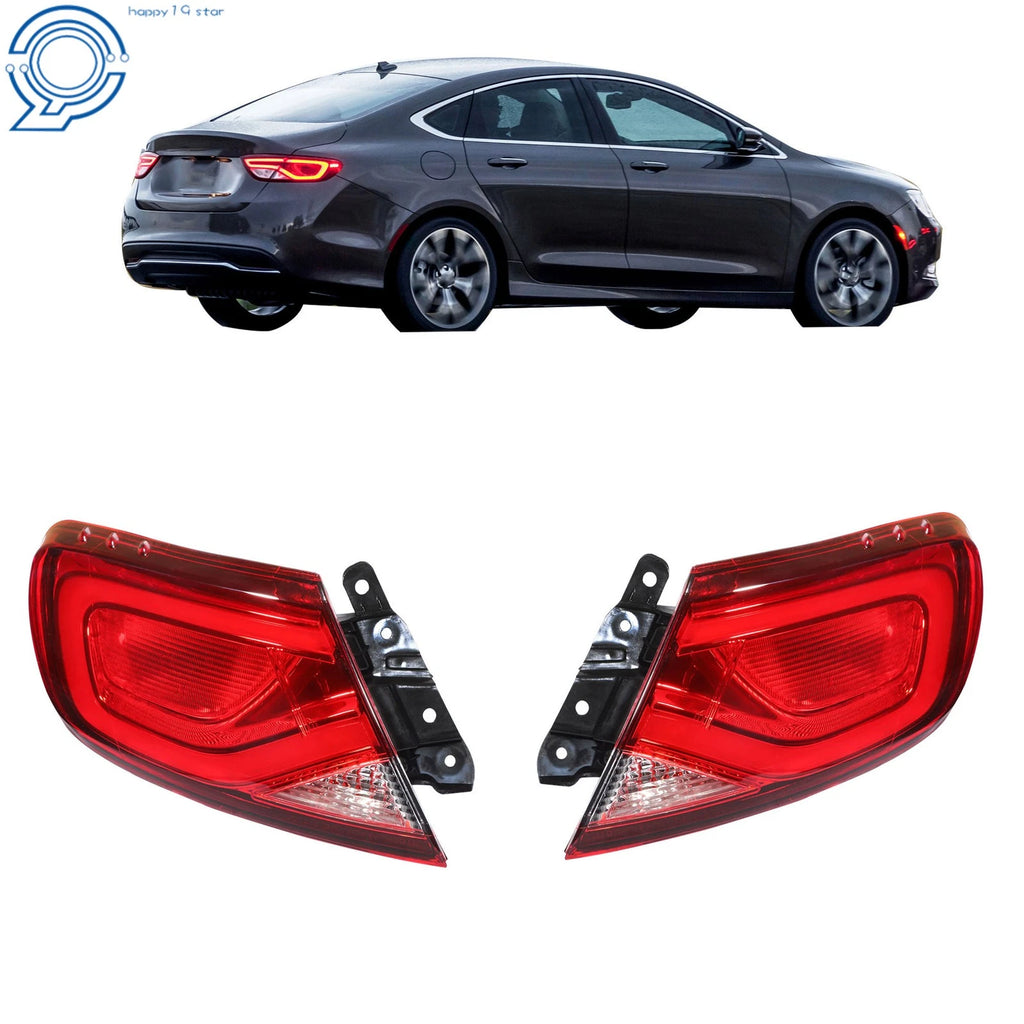 LED Tail Lights for Chrysler 200 (2015–2017) Left & Right Outer Brake Lamps