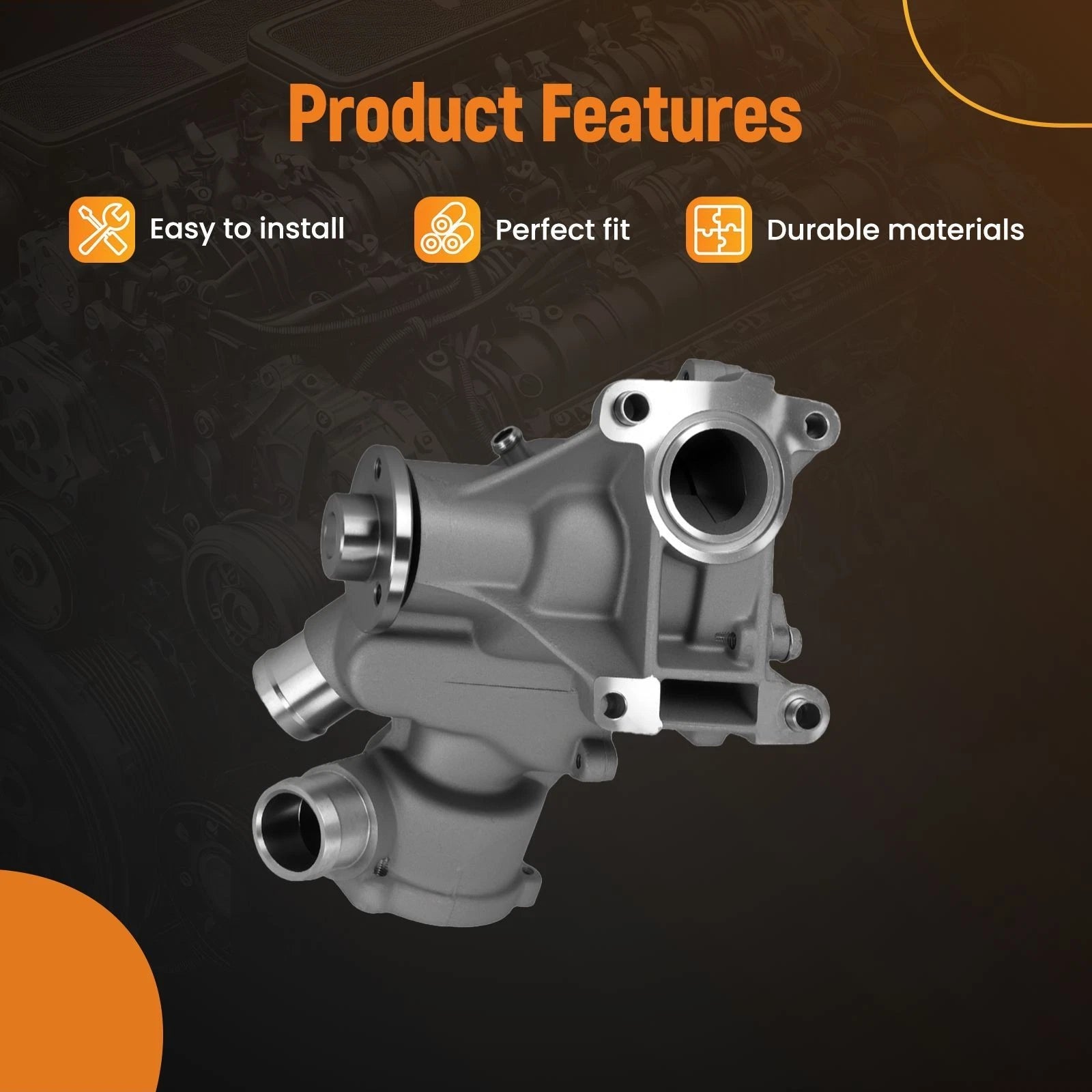 Engine Water Pump for Mercedes-Benz E320 S320 (1995-1999)