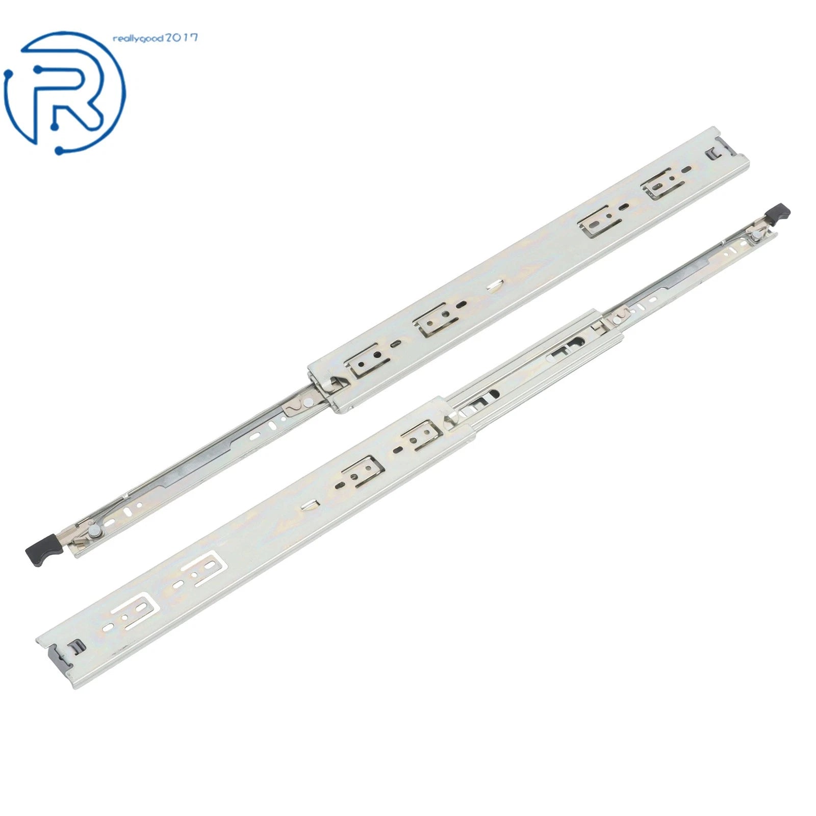 Set of 2 Heavy Duty Drawer Slides for Universal Use (18 Inch)