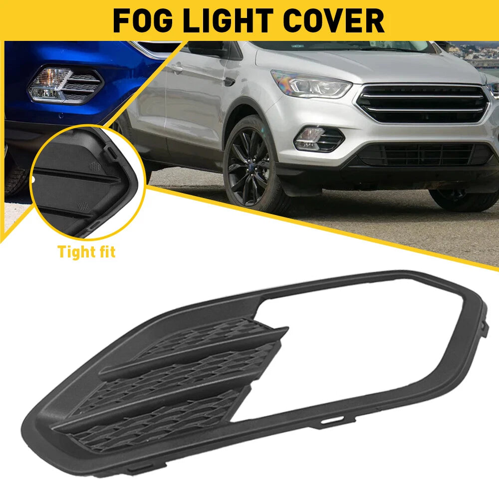 Front Right Fog Light Grille Cover for Ford Escape 2017–2019
