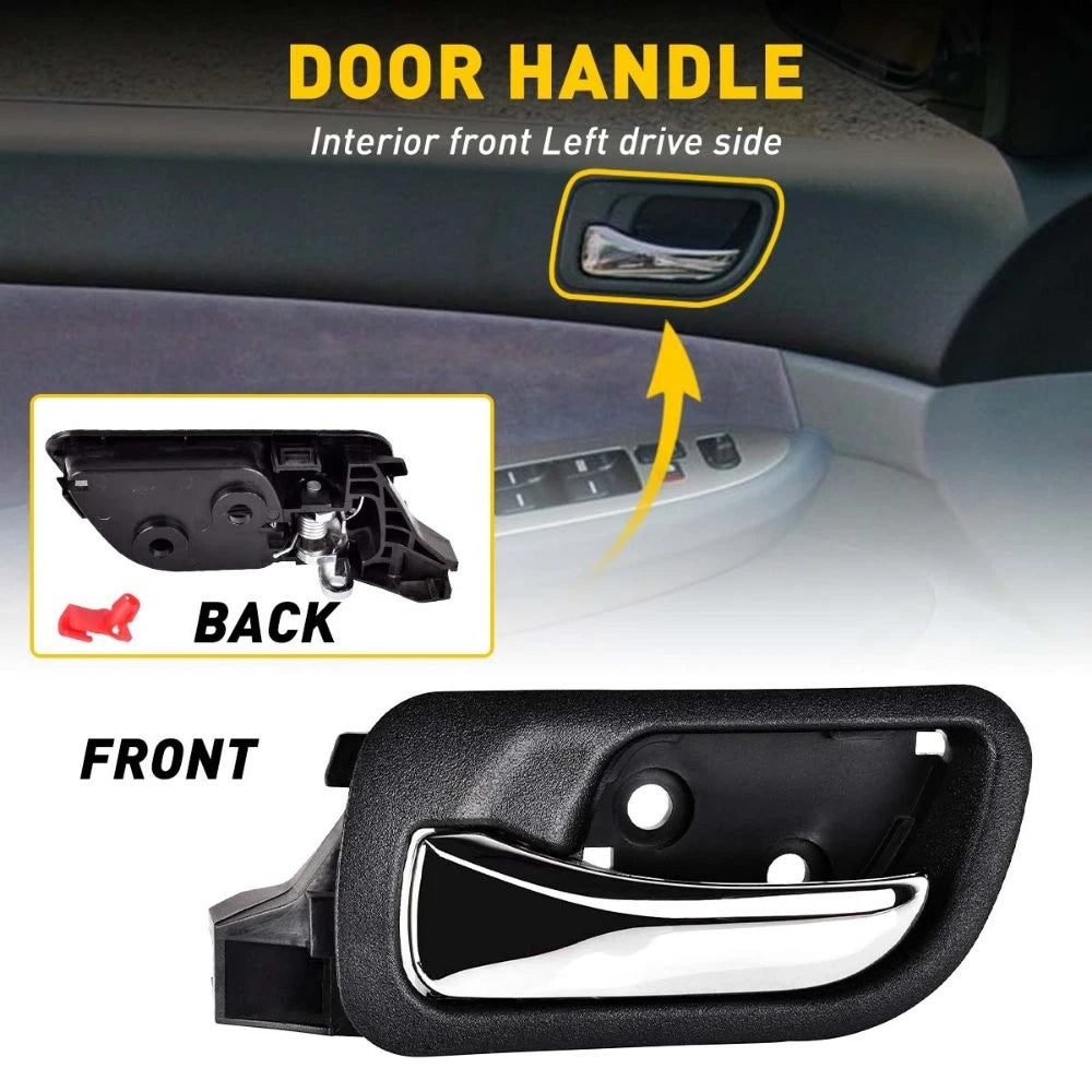 1X Front Inside Black Door Handle LH for Honda Accord (2003–2007)
