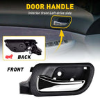 1X Front Inside Black Door Handle LH for Honda Accord (2003–2007)