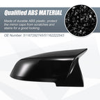 Pair Rearview Mirror Cover Caps Gloss Black for BMW F20 F22 F23 F30 F31 F32 X1