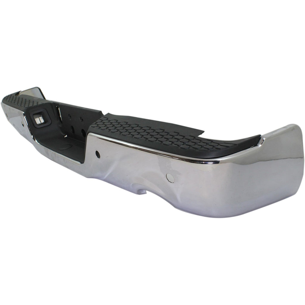 Step Bumper for Ram 1500 (2011–2018) Rear with Dual Exhaust Chrome