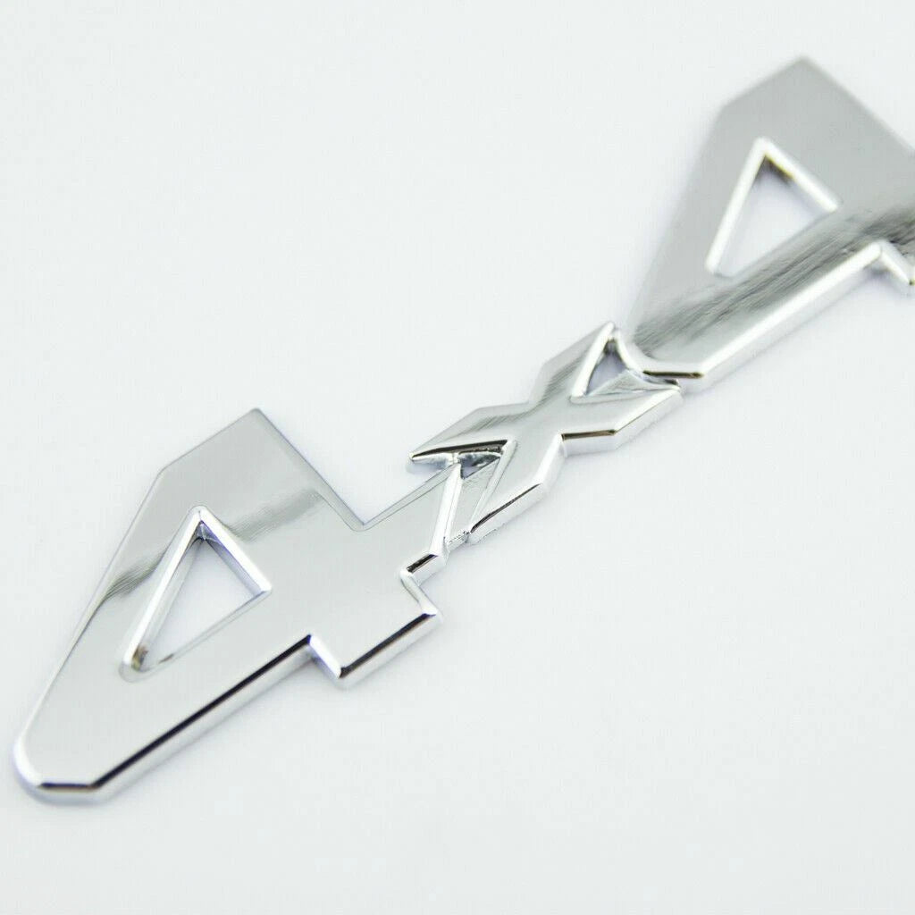Chrome 4x4 Rear Trunk Emblem Badge Sticker for Dodge Ram 1500-3500 (2010-2020)
