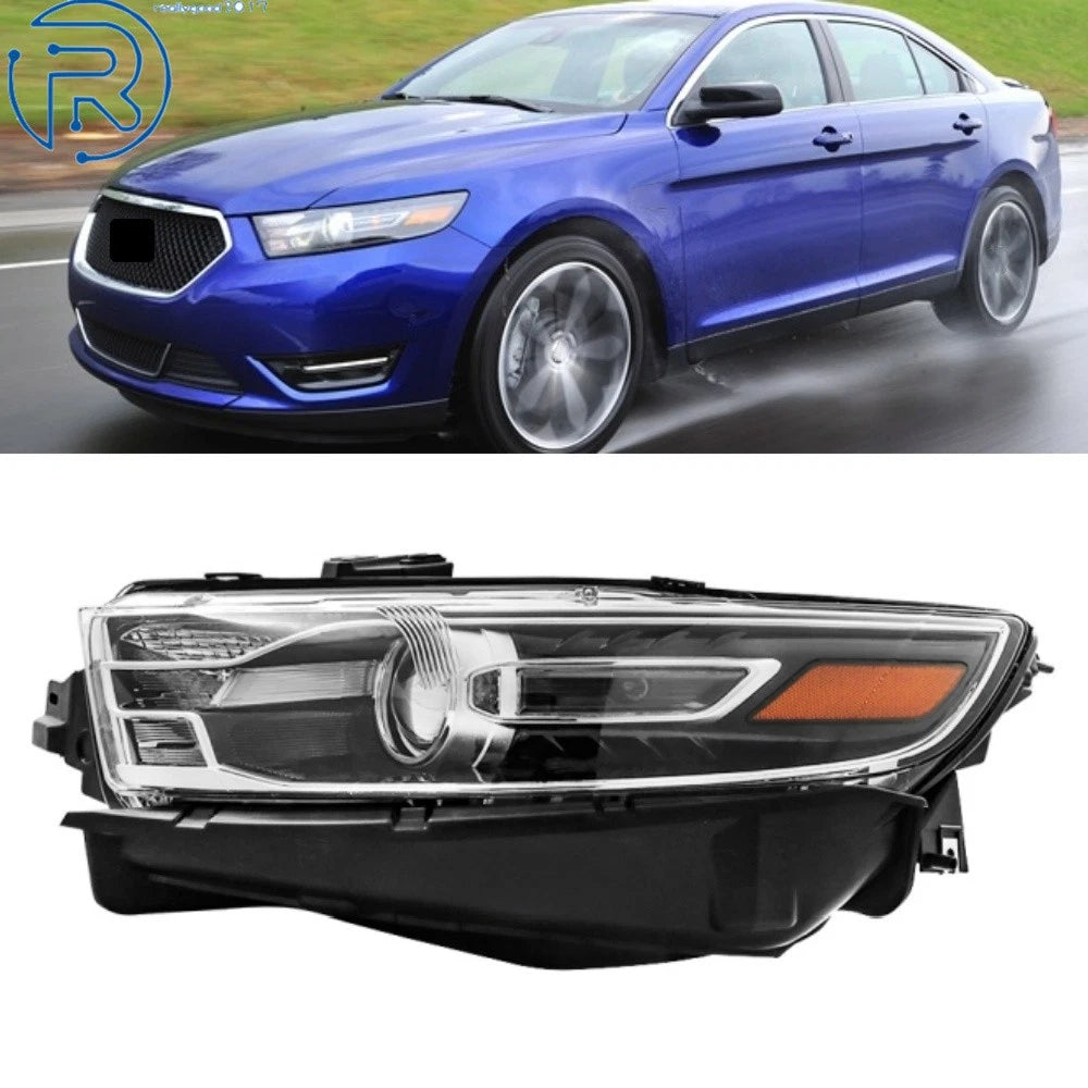 Black Halogen Projector Headlight Assembly for Ford Taurus (2016–2019)