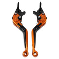 CNC Orange Extendable Brake Clutch Levers for Kawasaki Ninja 125 250 Z125 Z250 (2018–2023)