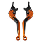 CNC Orange Extendable Brake Clutch Levers for Kawasaki Ninja 125 250 Z125 Z250 (2018–2023)