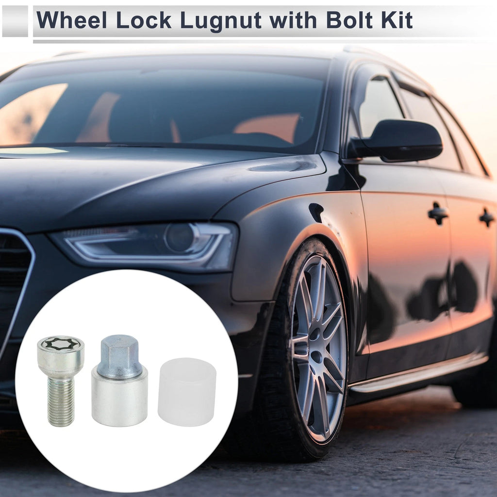 Type X Wheel Lock Lugnut with Bolt Kit Nut Removal Key for Audi A4L A5 (2013–2020)