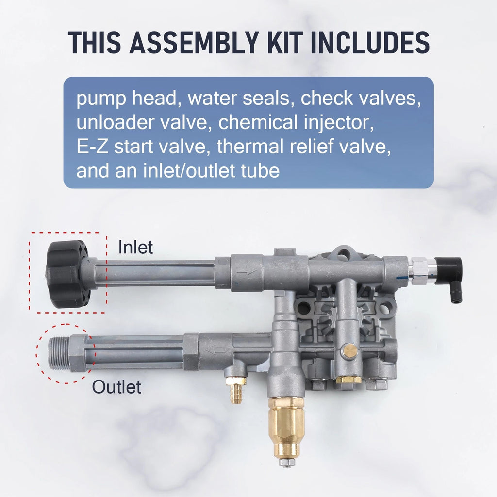 Pressure Washer Pump Head Assembly for AR42518 AR43061 (2018-2023)