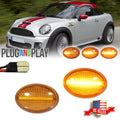Dynamic Amber LED Front Side Marker Lights for MINI Cooper (R55–R59)