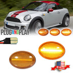 Dynamic Amber LED Front Side Marker Lights for MINI Cooper (R55–R59)