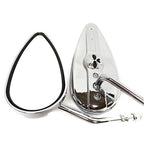 Chrome Skull Side Mirrors for Harley Springer Softail EFI Sportster 1200 (2004–2023)