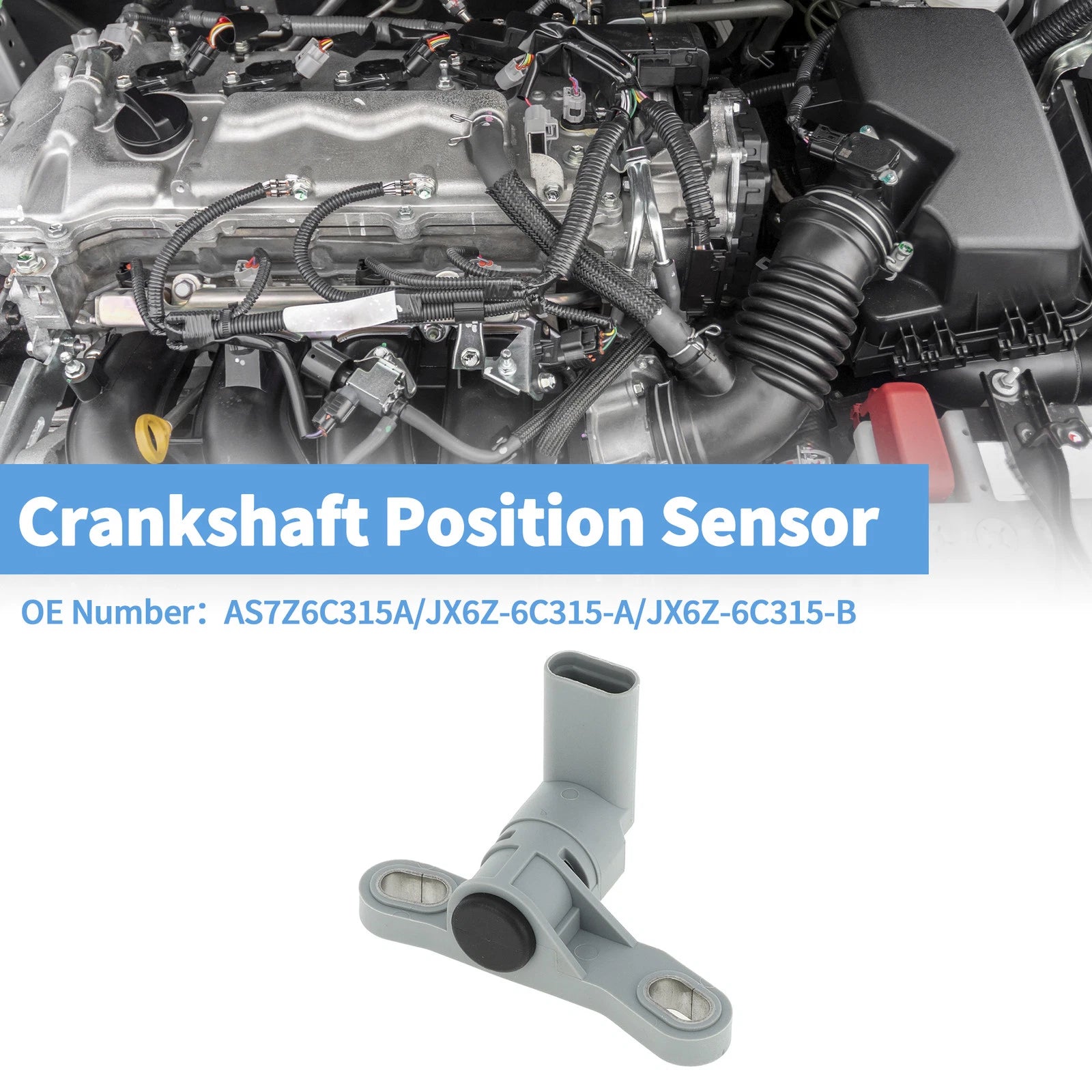 Crankshaft Position Sensor for Ford Focus RS ST 2.0 2.3 (2016–2018) AS7Z6C315A