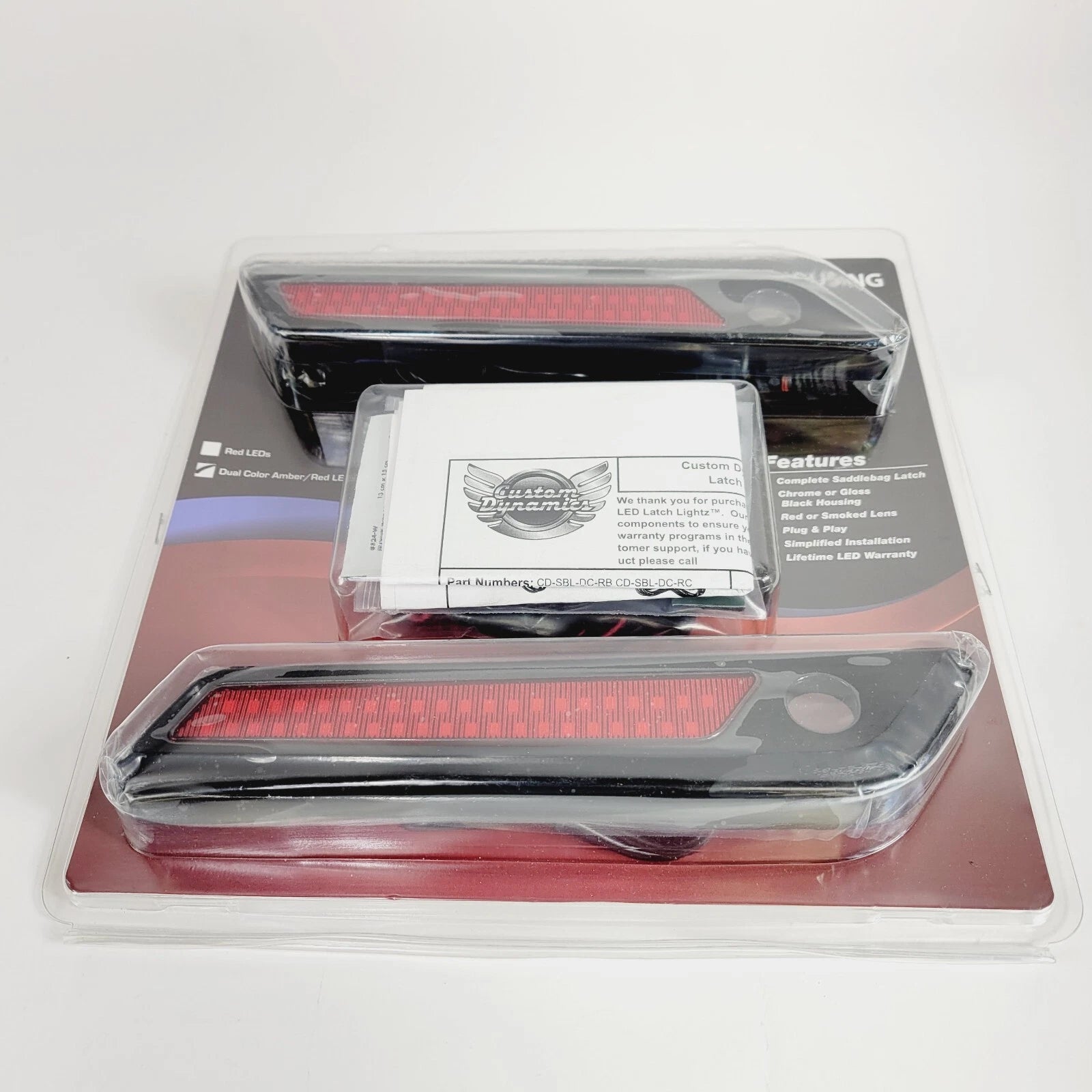 Latch Light for Harley Saddlebag (2014–2023) - Dual Color Red & Black