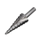 Step Drill Bit Set of 9 HSS Spiral Groove 4-20mm for Fast Chip Removal