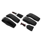 Matte Black Saddlebag Lid Speaker Grills for Harley Touring (2014–2024)