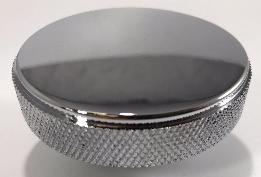 Radiator Cap Chrome Aluminum Smooth 16 Lb for Hot Rod Rat Rod Custom