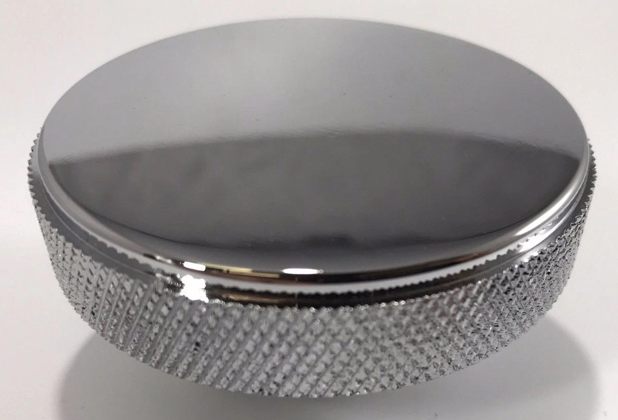 Radiator Cap Chrome Aluminum Smooth 16 Lb for Hot Rod Rat Rod Custom