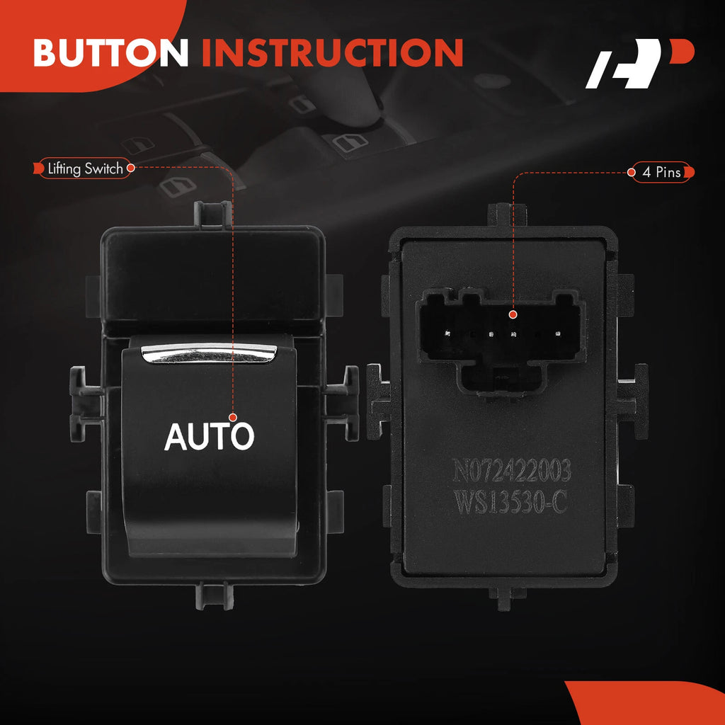 Front Right Power Window Switch for Ford Explorer (2011-2015) Taurus (2013-2019)