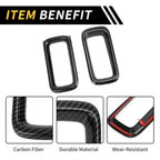 Set of 2 Carbon Fiber Air Vent AC Outlet Cover Trim for Ford Maverick (2022–2024)
