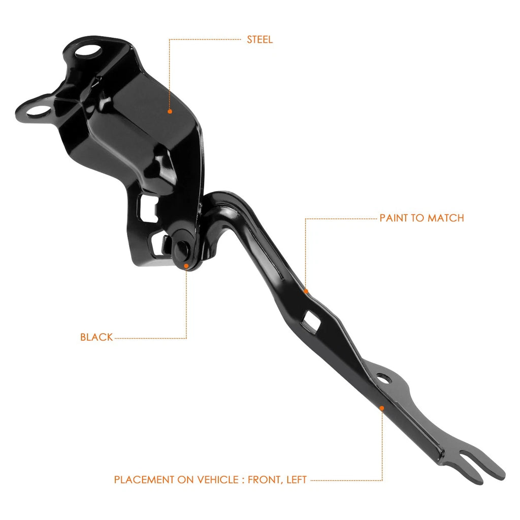 Left Driver Side Steel Engine Hood Hinge for Mazda 3 (2010–2012)