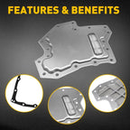 2X Transmission Filter Oil Pan Gasket for Infiniti QX70 G37 Q40 Q50 Q60 Q70 M56