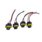 Set of 4 Headlight Low Beam Bulb Plug Harness H11 H9 for
