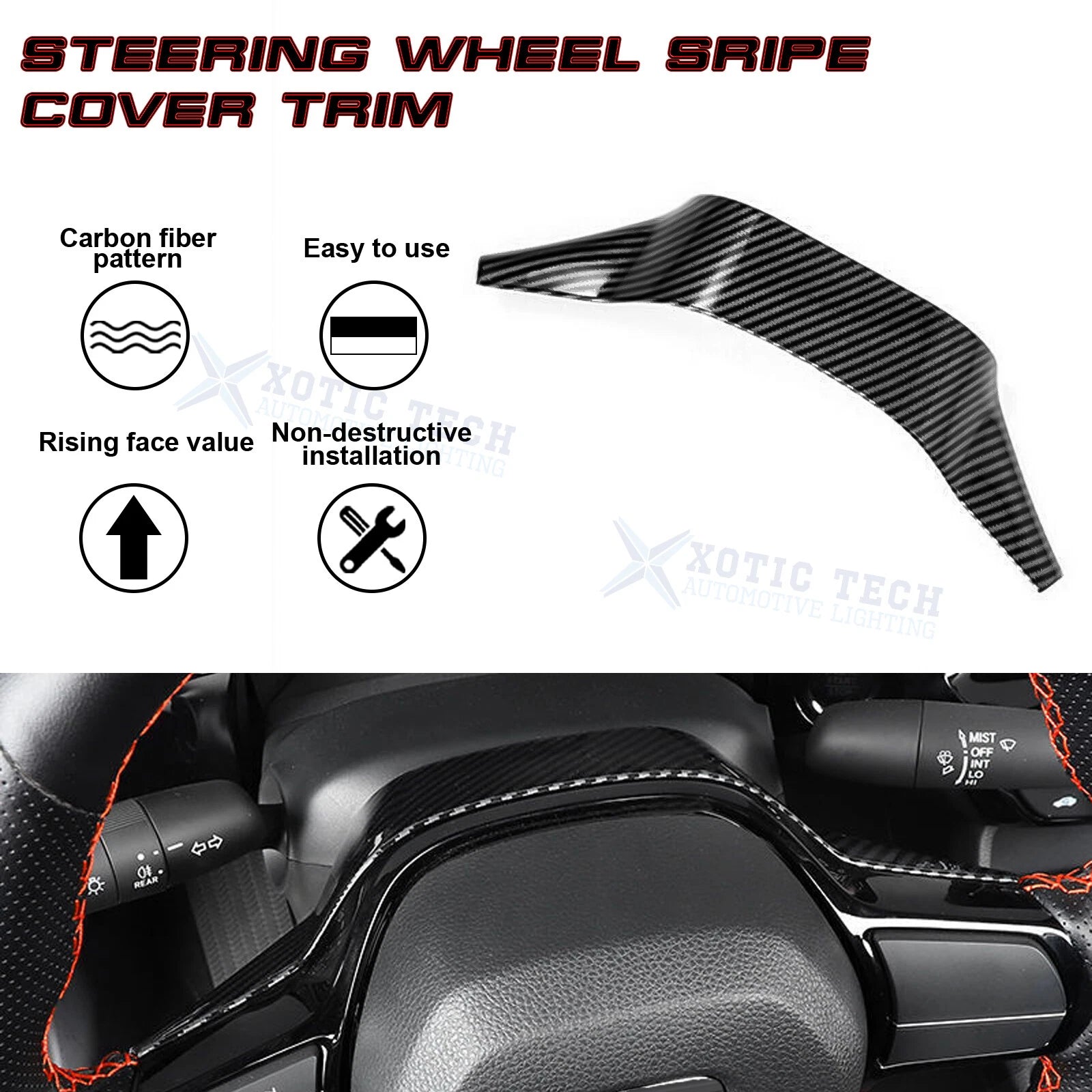 Carbon Fiber Pattern Driver Side Panel Cover for Honda Civic (2022-2025)
