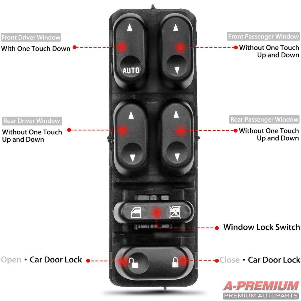 Front Left Power Window Switch for Ford Escape, Mazda Tribute (2002-2007)