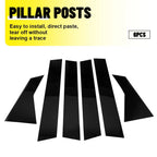 Black Pillar Post Window Door Trim Covers for Land Rover Range Rover Sport (2014–2022)