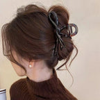 Claw Clip for Hair Styling (13cm, Brown)
