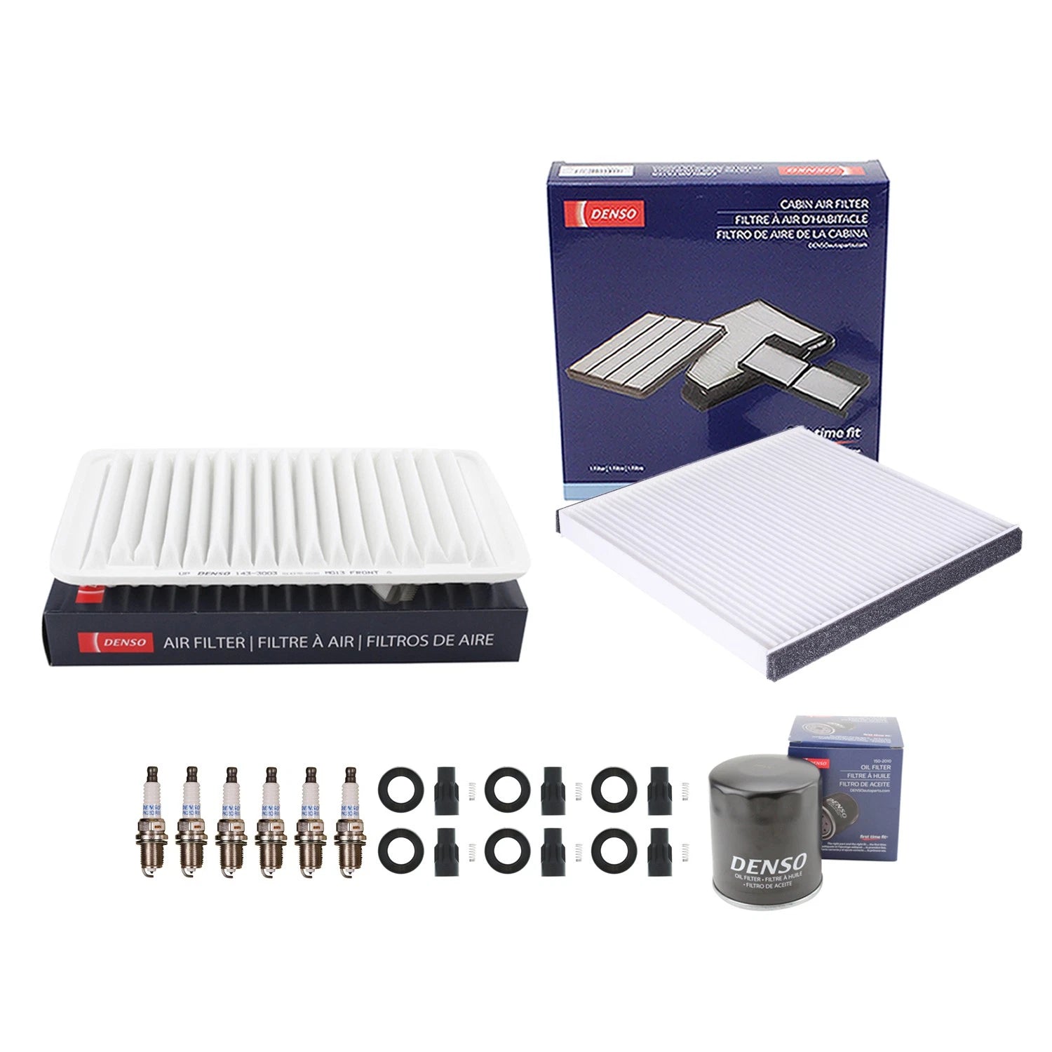 Tune Up Kit 6 Spark Plugs & Boots for Camry ES330 Sienna Solara (2002–2006)