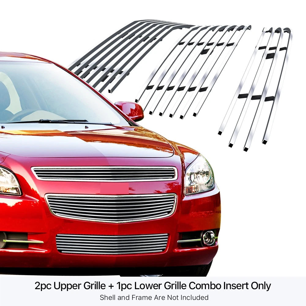 Stainless Billet Grille Combo Insert for Chevy Malibu (2008-2012)