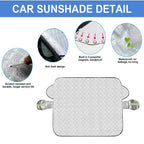 Magnetic Windshield Cover & Side Mirror Covers for Car - Winter Protection