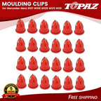 24 PCS Moulding Clips for Mercedes-Benz R107 W108 W109 W123 R129 (1972–1997)