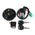 Fuel Gas Cap Ignition Key Switch Seat Lock for Suzuki GN125 (1982–2001)