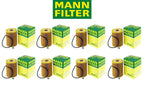 Set of 8 Engine Oil Filters HU821x for Mercedes W211 W164 X164 W251
