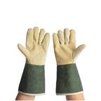 Cowhide Welding Gloves with Canvas Sleeve for Thermal Protection (Universal)
