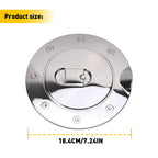 Gas Fuel Tank Door Cover Chrome for Chevrolet Silverado GMC Sierra (2007–2013)
