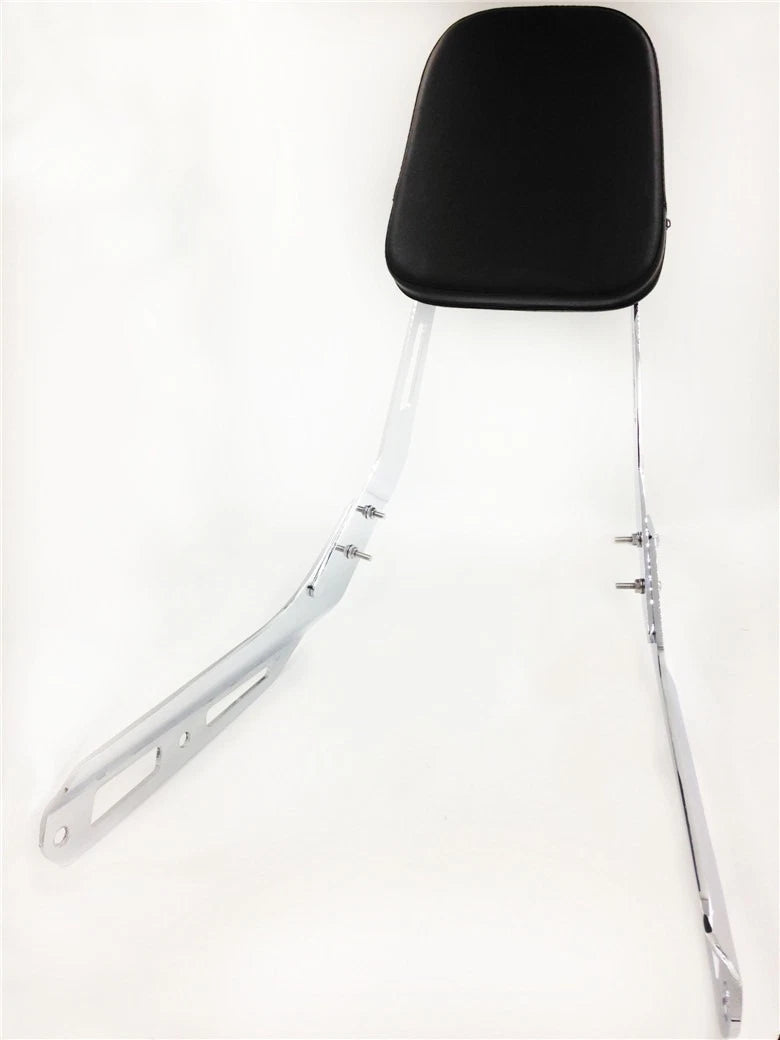 Chrome Flame Backrest Sissy Bar with Leather Pad for Honda VTX 1300N 1300R 1300S (2003–2009)