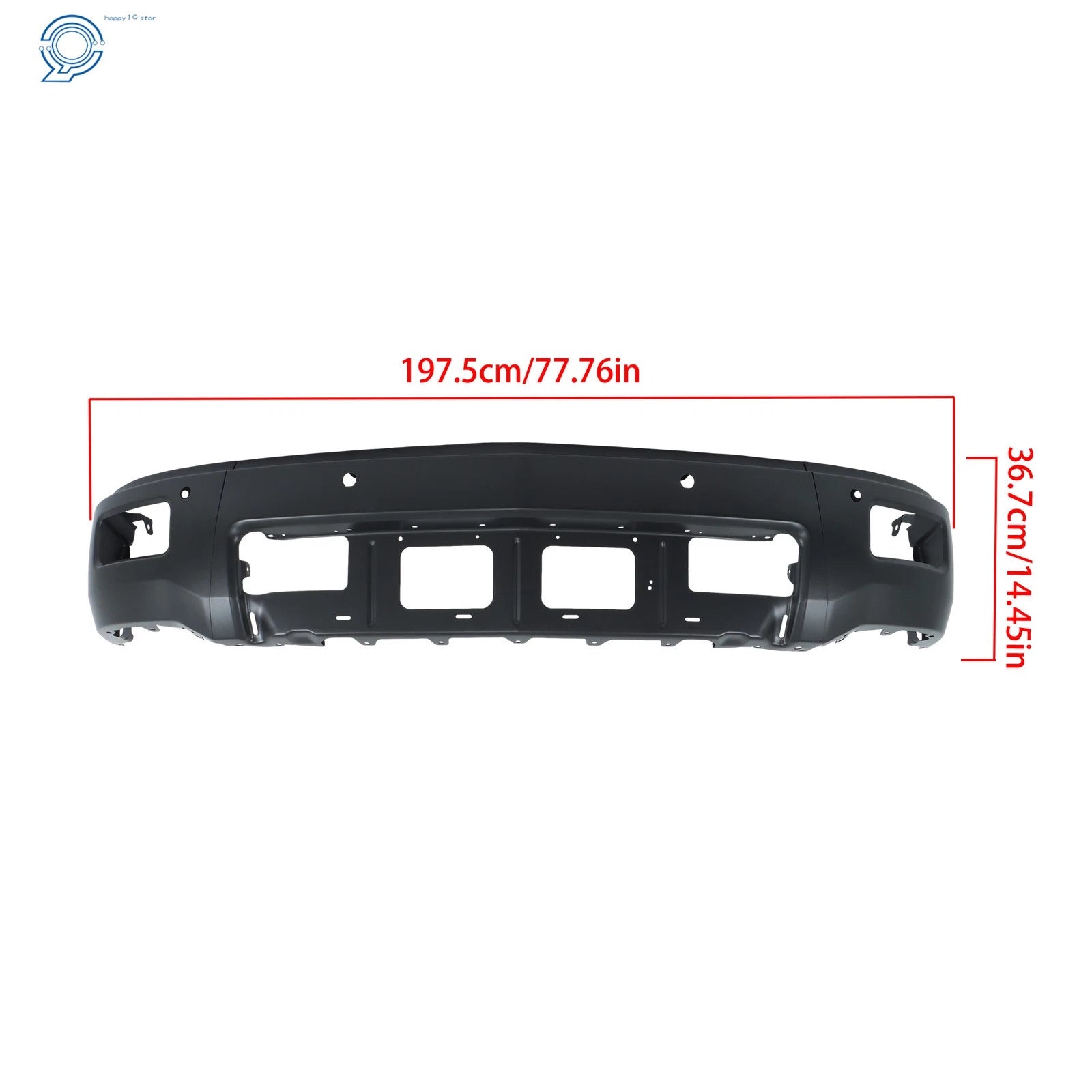 Steel Front Bumper for Chevy Silverado 1500 (2014-2015) with Sensor Holes