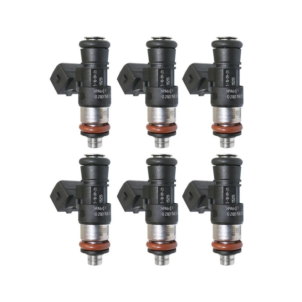 Set of 6 Bosch 0280158333 1650CC 157lb EV14 Fuel Injectors for