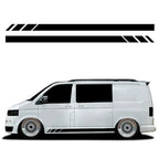 2X Side Stripes Sticker Decals for Volkswagen Transporter T4 T5 (1990–2015)