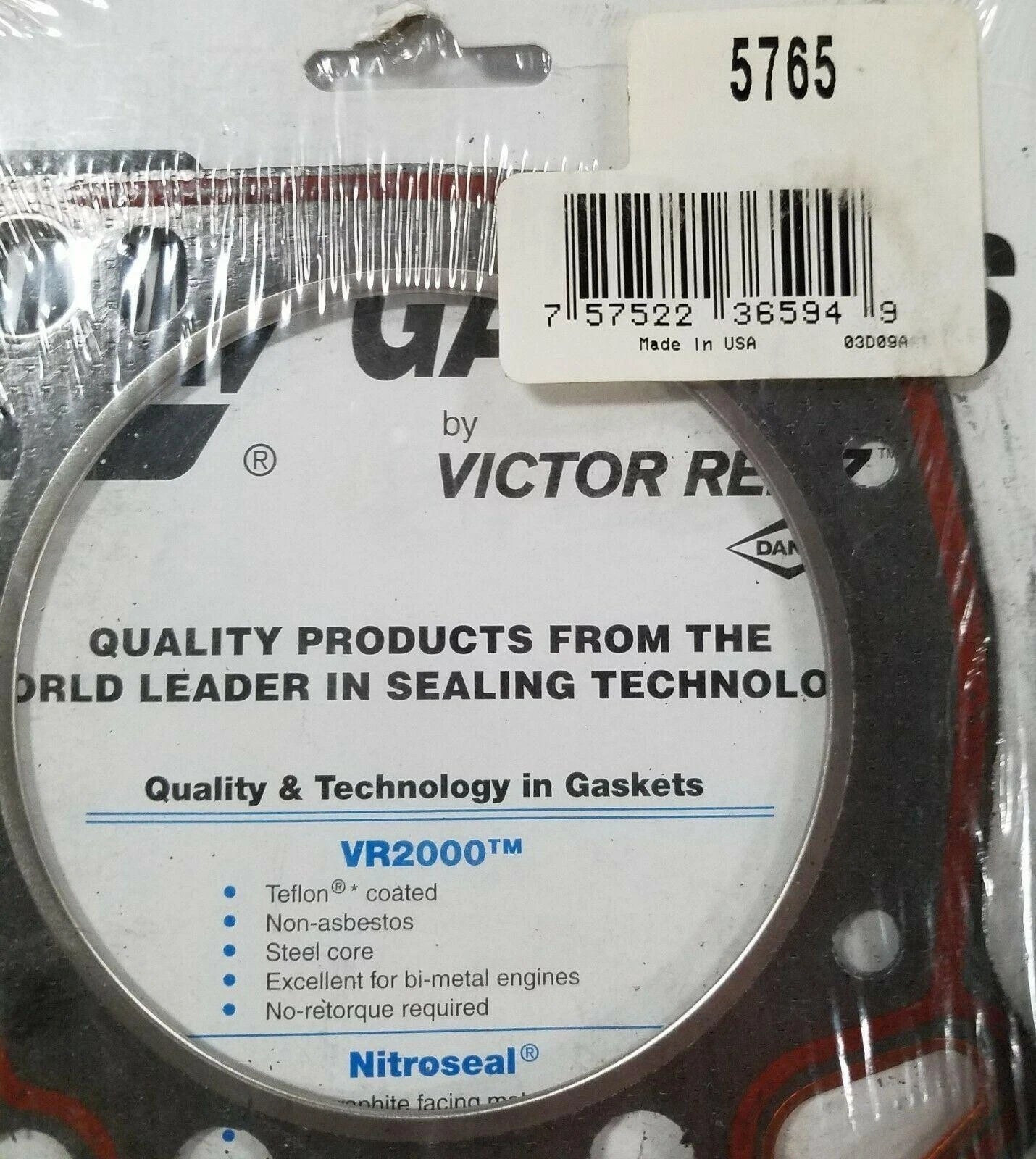 Engine Cylinder Head Gasket for VICTOR REINZ (5765)